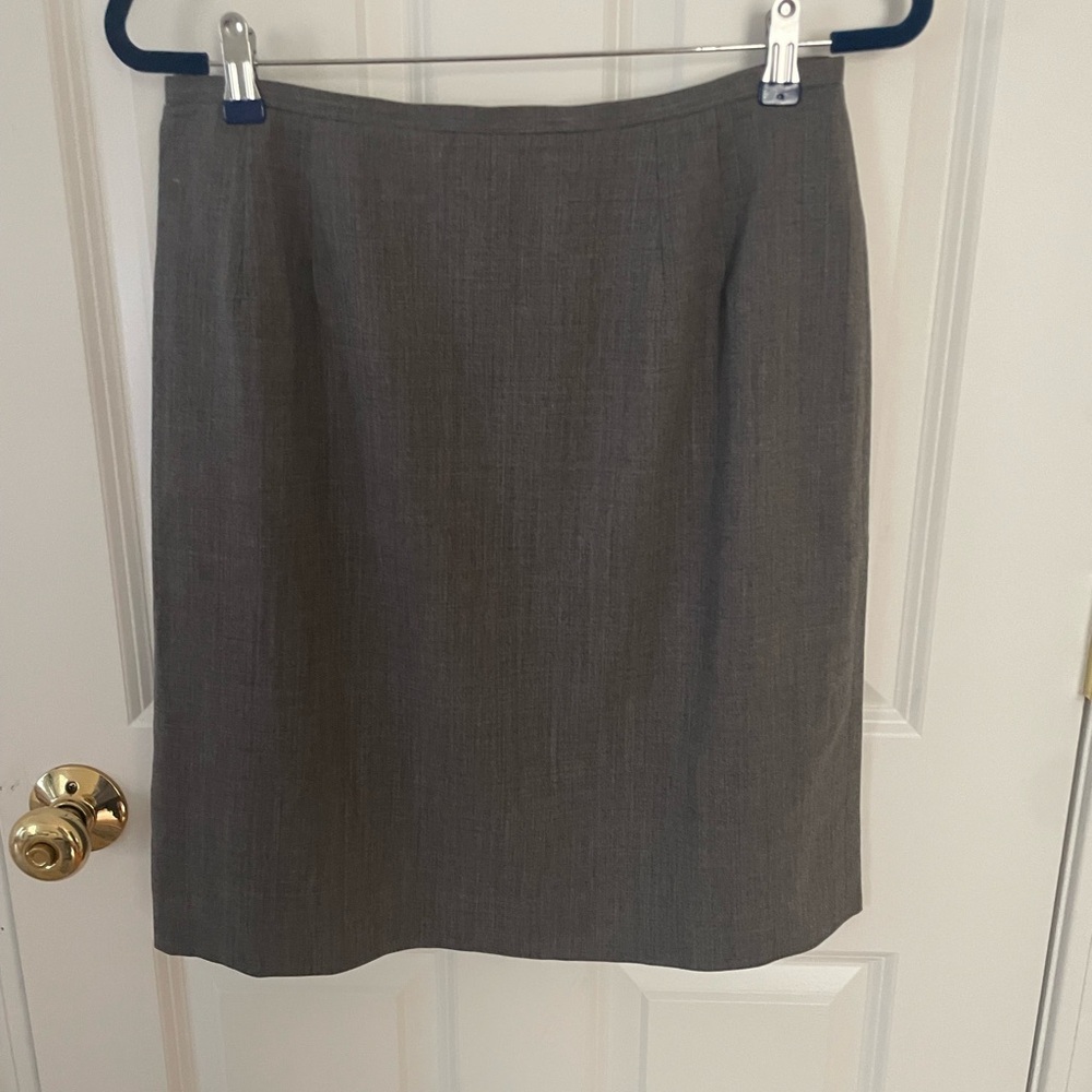 Talbots Classic Gray Pencil Skirt